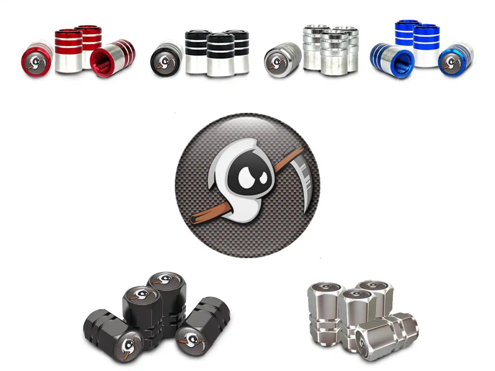 Tire Valve Stem Caps for Bicycle Custom Style Look